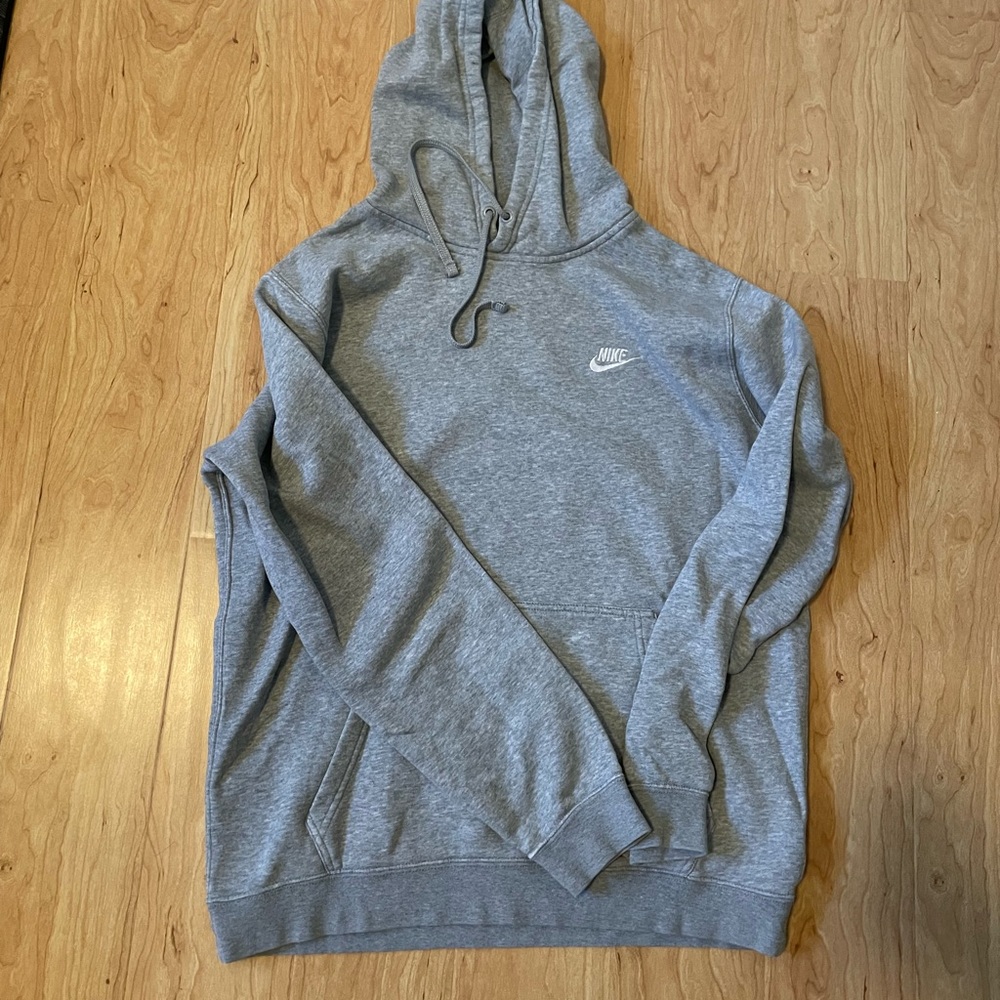 Nike sportswear heather grey hoodie